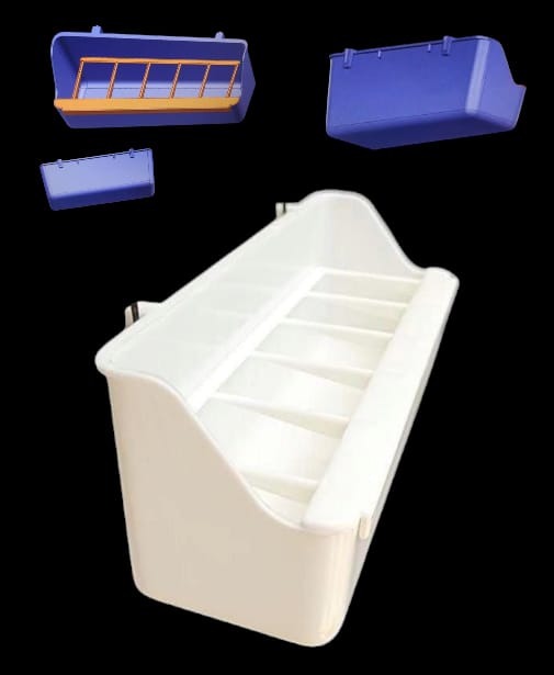 Durable Plastic Wall-Mount Bird Feeders